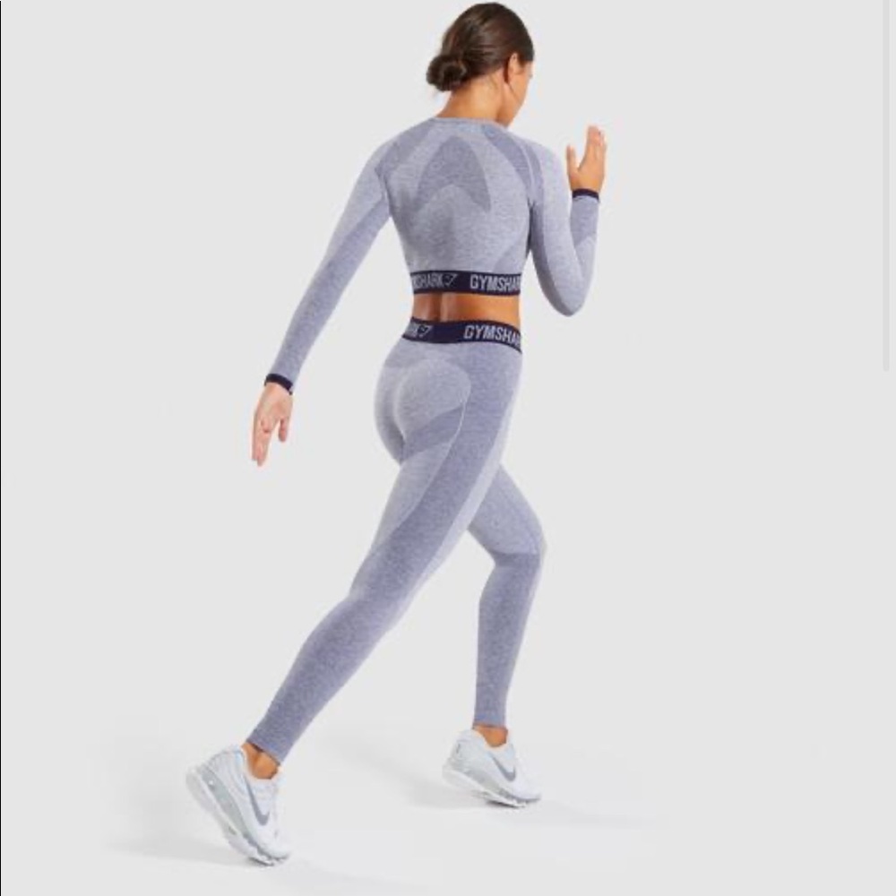 Gymshark Flex Legging Steel Blue Marl/Evening Navy